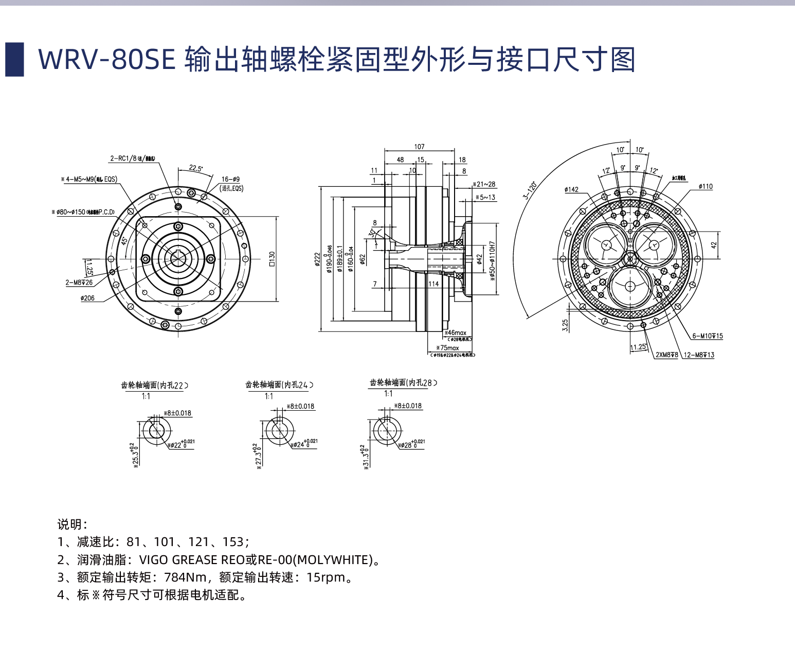 WRV-80SE减速机